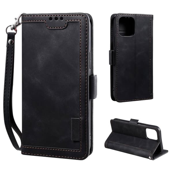 Suburbian läder iPhone 13 Mini fodral - Svart Svart