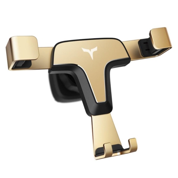 Universal T3 triangle air outlet phone mount - Gold Gold