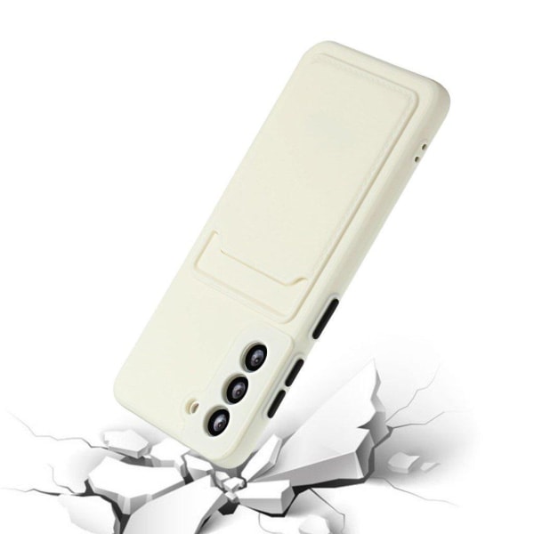 Card Holder Suojakuori For Samsung Galaxy S21 Plus - Valkoinen White