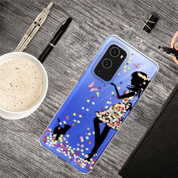 Deco OnePlus 9 Pro Etui - Jente og Katt Multicolor