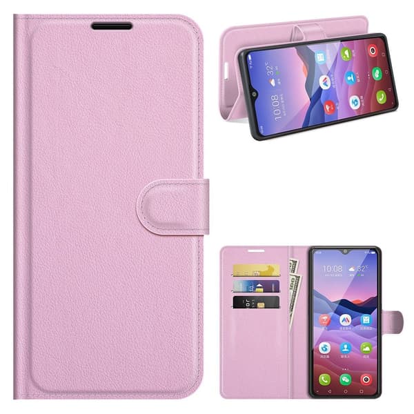 Classic ZTE Blade V2020 Smart Flip etui - Lyserød Pink