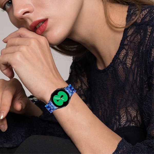 20 mm harpiksrem til Amazfit-klokke med spenne i rustfritt stål - Aurora Blå Blue