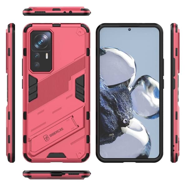 Støtsikkert hybriddeksel for Xiaomi 12T Pro - Rose Pink