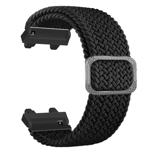 Amazfit T-Rex 2 nylonflettet urrem - Sort Black