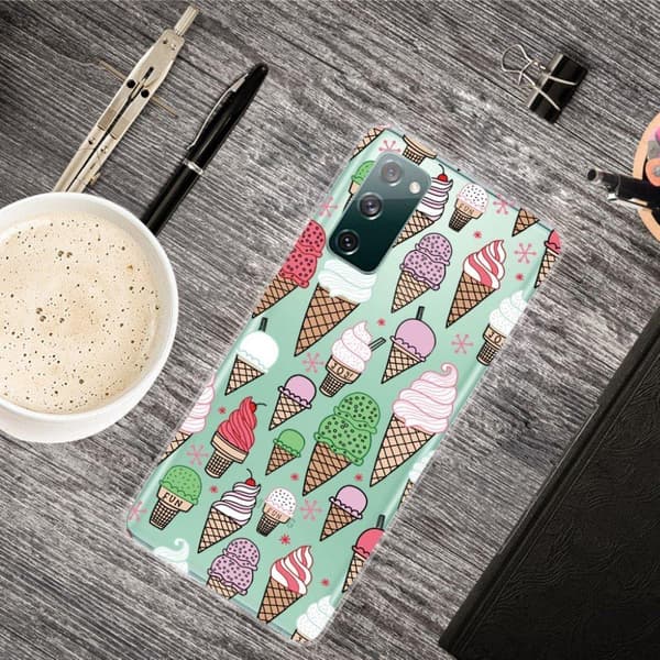Deco Samsung Galaxy S20 FE 5G / Samsung Galaxy S20 FE skal - Färgglada Glassar multifärg
