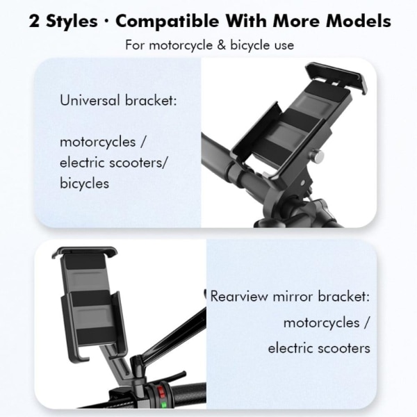 Universal bike handble bar phone bracket Black