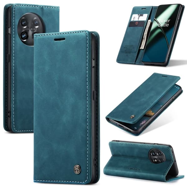 CaseMe OnePlus 11 Vintage Suojakotelo - Sininen Blue