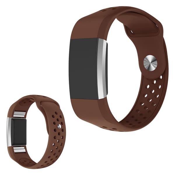 Silikonklokkearmbånd til Fitbit Charge 2 - Brun Brown