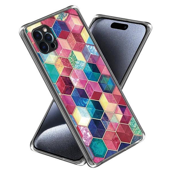 Deco iPhone 16 Pro Max cover - Farverige Klodser Multicolor