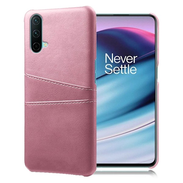 OnePlus Nord CE 5G skal med korthållare - Roséguld Rosa