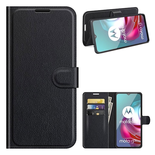 Classic Motorola Moto G30 / G10 Flip Etui - Sort Black