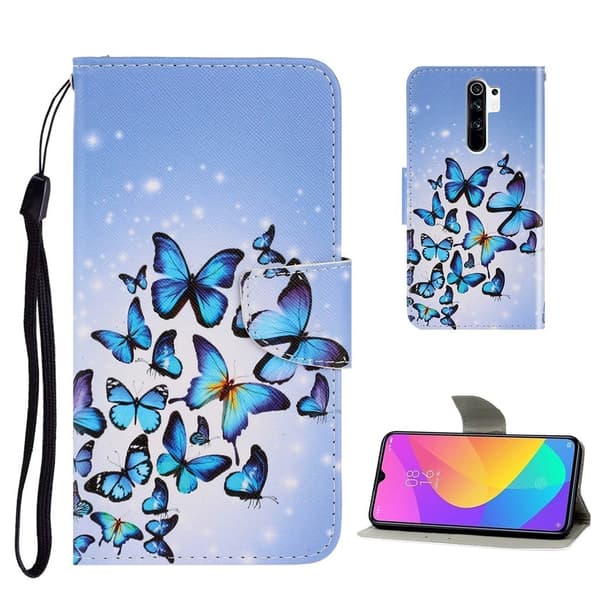 Wonderland Xiaomi Redmi 9 Flippetui - Sommerfugl Gruppe Blue