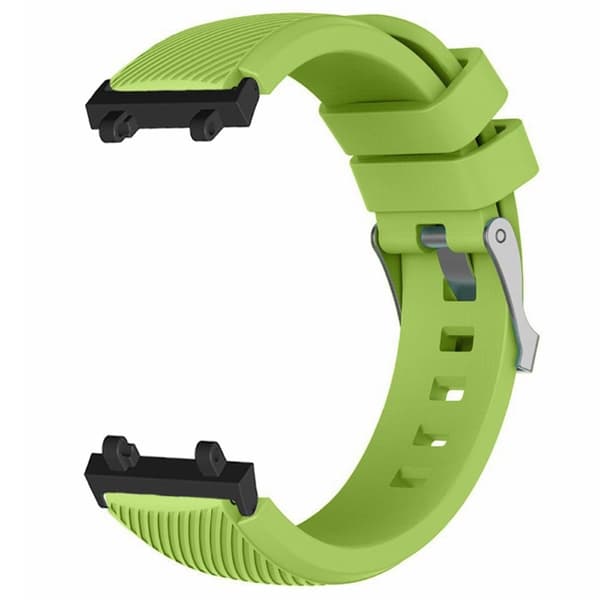 Huami Amazfit Active Edge A2212 Watch Band Twill Texture Silicone Strap Replacement - Fluorescerende Grøn Green