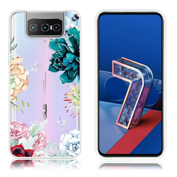 Deco Asus Zenfone 7 Pro Etui - Livlig Blomst Multicolor