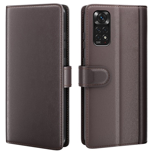 Äkta läder Xiaomi Redmi Note 11 Pro 5G / Xiaomi Redmi Note 11 Pro fodral med korthållare Brun