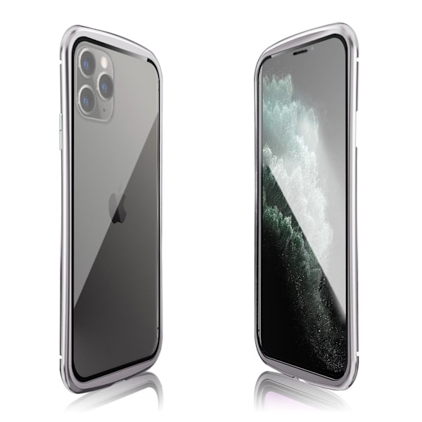Luphie Wasp iPhone 11 Pro Max Alu-støtfanger + Glass - Sølv Silver grey