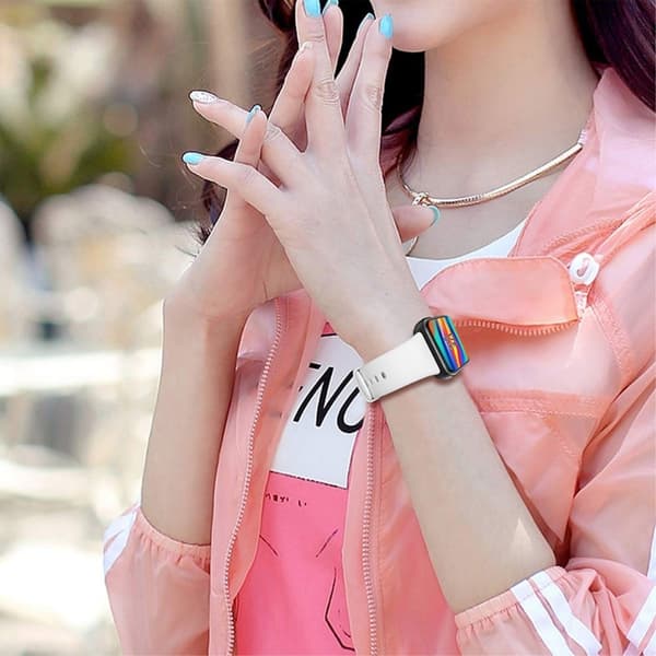 Oppo Watch 3 klockarmband i silikon - Vit Vit