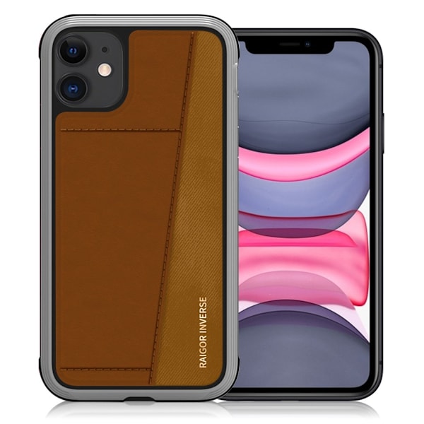 Raigor Inverse Jack Deksel For iPhone 11 - Brun Brown