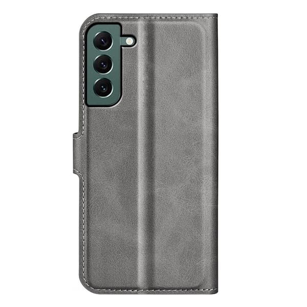Læderetui med Pung til Samsung Galaxy S23 Plus - Grå Silver grey
