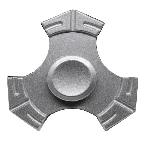 Edc Kirsite Tri-Spinnerspinner Fidget Spinner- Sølv Silver grey