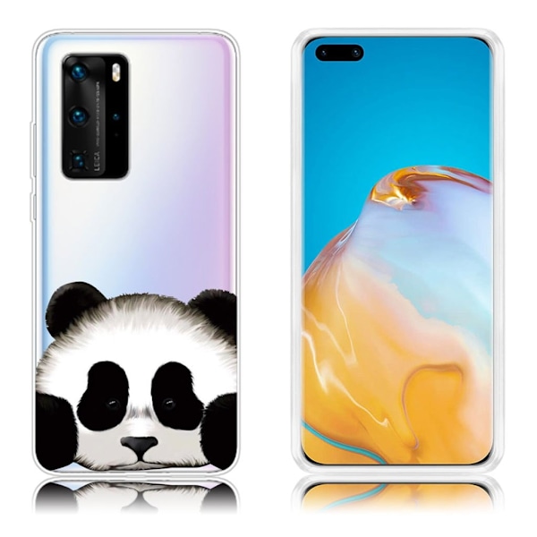 Deco Huawei P40 Pro deksel - Panda Multicolor