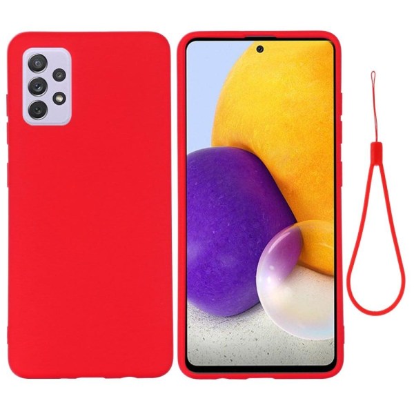 Matta nestesilikoninen kuori Samsung Galaxy A73 - Punainen Red