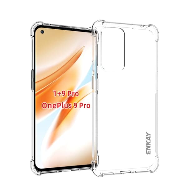 ENKAY gjennomsiktig fallsikkert etui for OnePlus 9 Pro Transparent