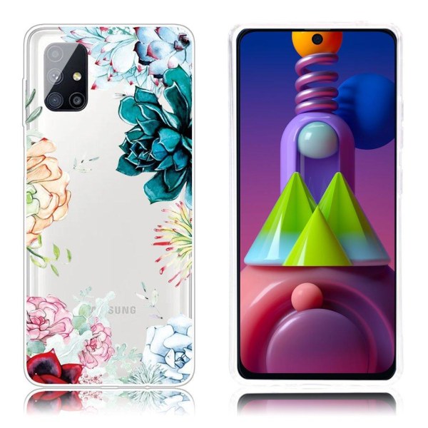 Deco Samsung Galaxy M51 kotelot - Elävä Kukka Multicolor