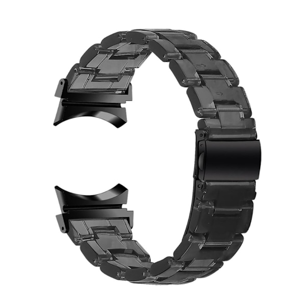 Samsung Galaxy Watch 5 / 5 Pro urrem i resin-stil - Gennemsigtig Sort Black