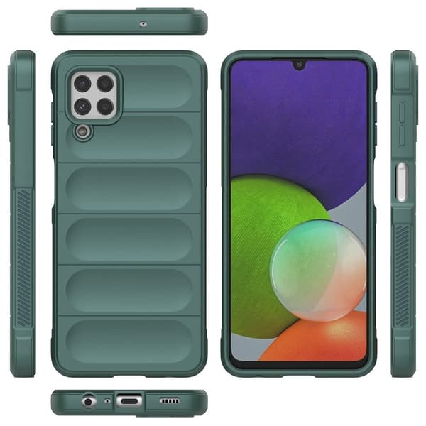 Deksel med mykt grep for Samsung Galaxy A22 4G - Grønn Green