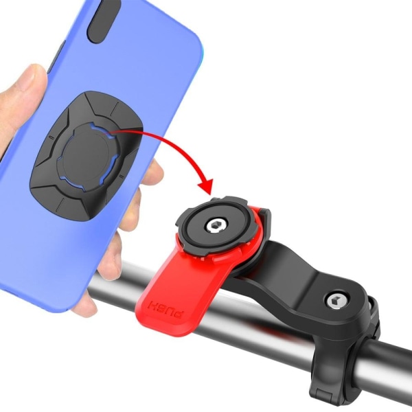 Universal 360 degree detachable bike phone holder Svart