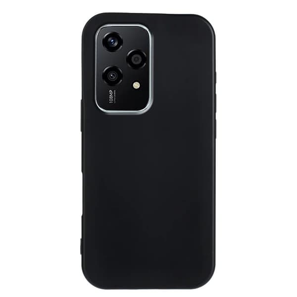 Honor 200 Lite fleksibelt etui blødt mat anti-fingeraftryk telefonbagside - Sort Black