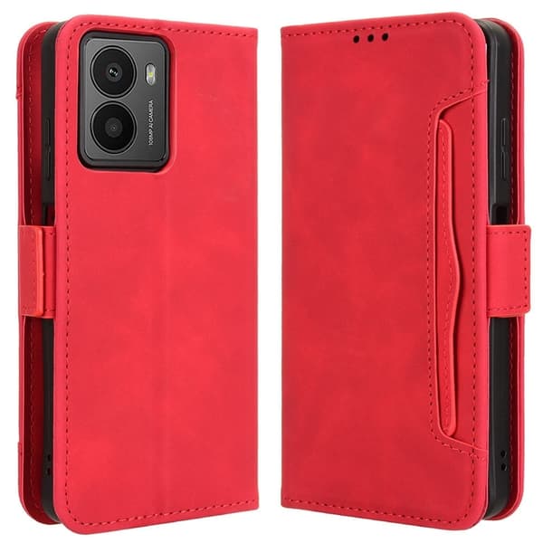 HMD Fusion moderni nahkainen lompakkokotelo - Punainen Red
