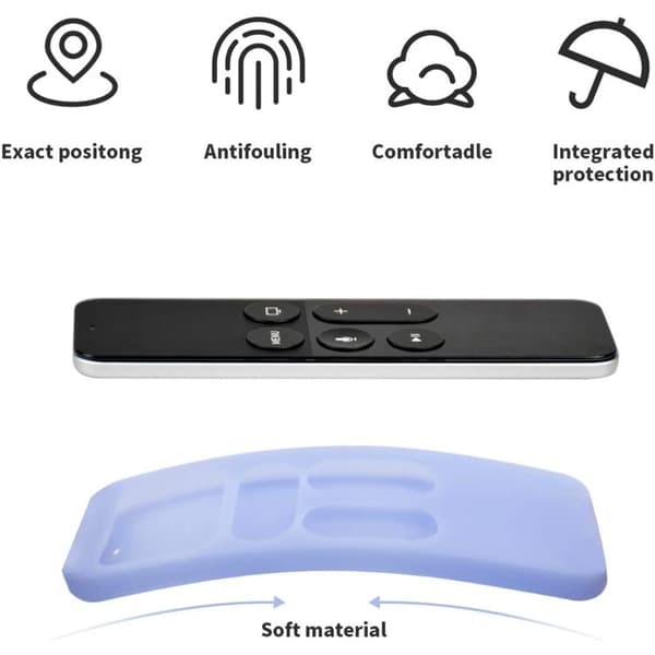 Apple TV 4K Y10 fjärrkontrollskydd i silikon - Blå Blå