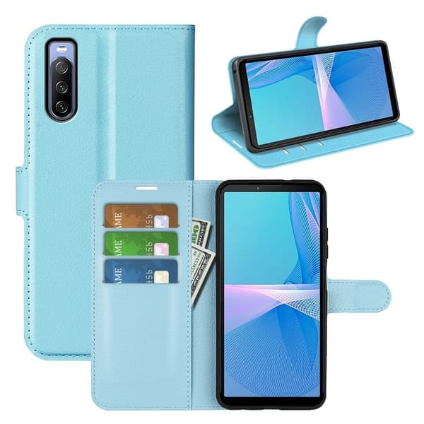Classic Sony Xperia 10 IV flip etui - Blå Blue