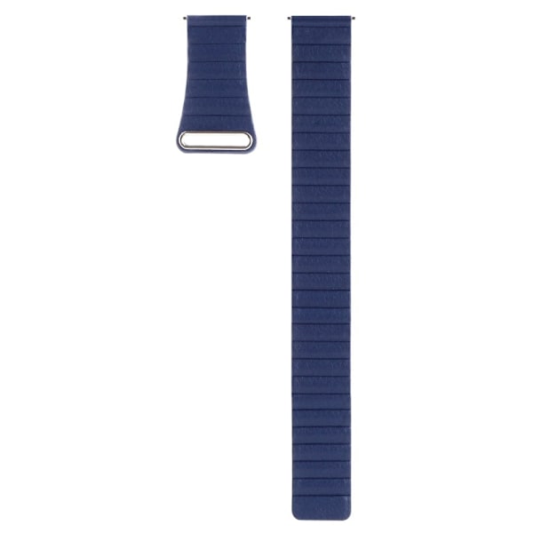 22 mm Universal klockarmband i äkta läder - Midnattsblå Blå