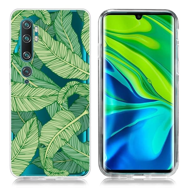Deco Xiaomi Mi CC9 Pro / Mi Note 10 deksel - Banana Leaves Green