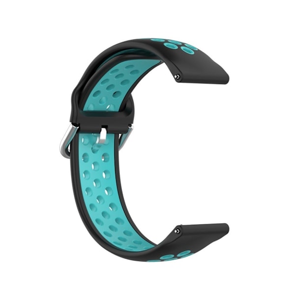 Samsung Galaxy Watch Active / Active 2 - 40mm / 44mm tofarvet Urrem - Sort / Grøn Black