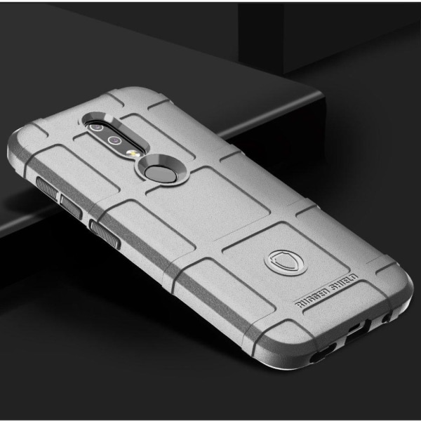 Nokia 4.2 anti-shock neliön muotoinen kotelo - Harmaa Silver grey