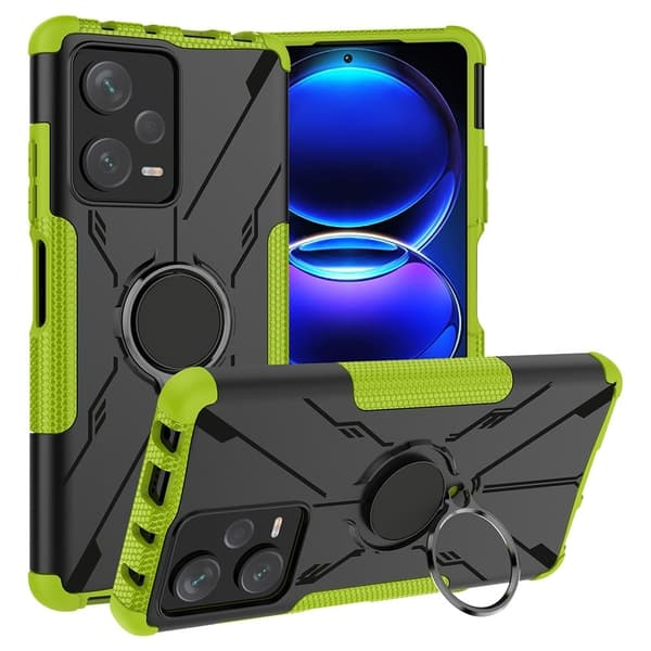 Kickstand-deksel med magnetisk ark for Xiaomi Redmi Note 12 Pro Plus - Grønn Green