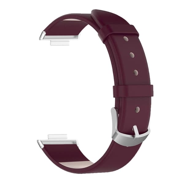 Huawei Watch Fit 2 urrem i læder - Rødvin Red