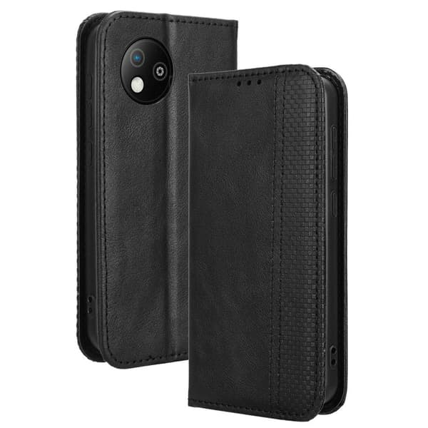 Bofink Vintage ZTE Blade A35 Lite læderetui - Sort Black