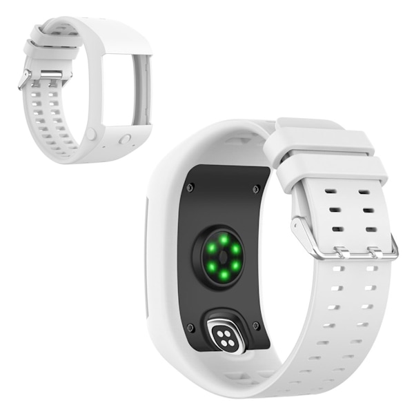 Polar M600 silicone watch band - White Vit