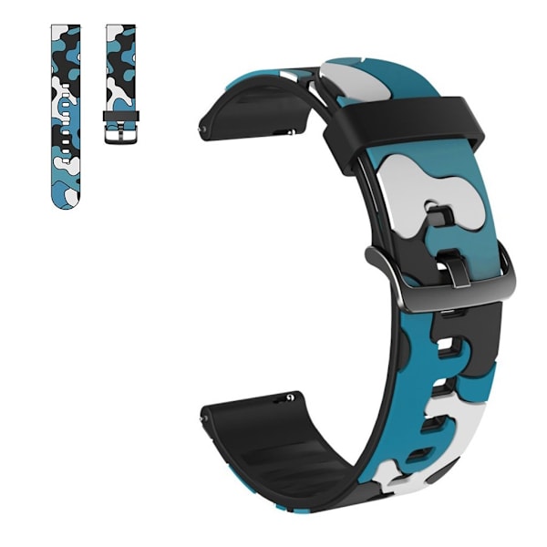 Urrem med camouflage-tema til dit Huawei- og Amazfit-ur - Blå Blue