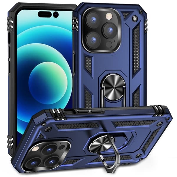 Bofink Combat iPhone 14 Pro Max skal - Blå Blå