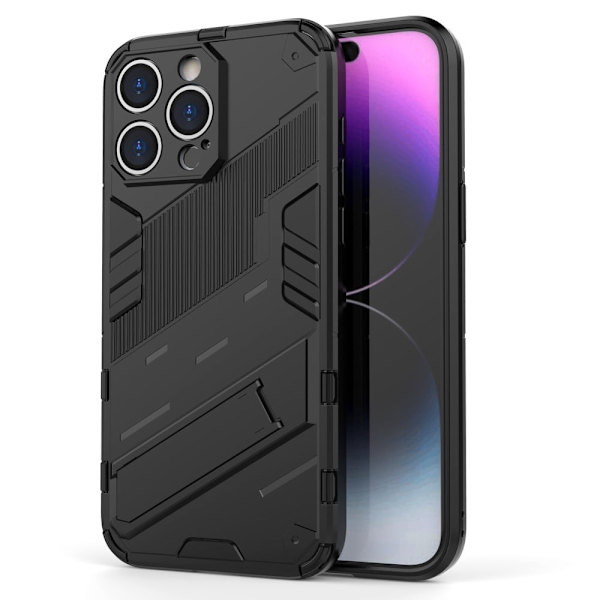 Stöttåligt iPhone 15 Pro hybridskal - Svart Svart