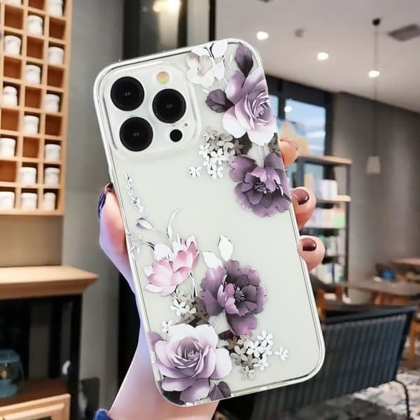 Deco iPhone 15 Pro Max cover - Pæon Purple