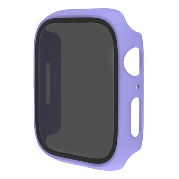 Apple Watch Series 9 41mm protective cover with tempered glass - Purple Lila