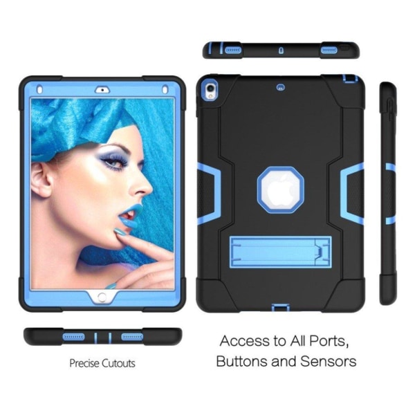 iPad Air (2019) stødsikkert hybridcover - sort / babyblå Blue