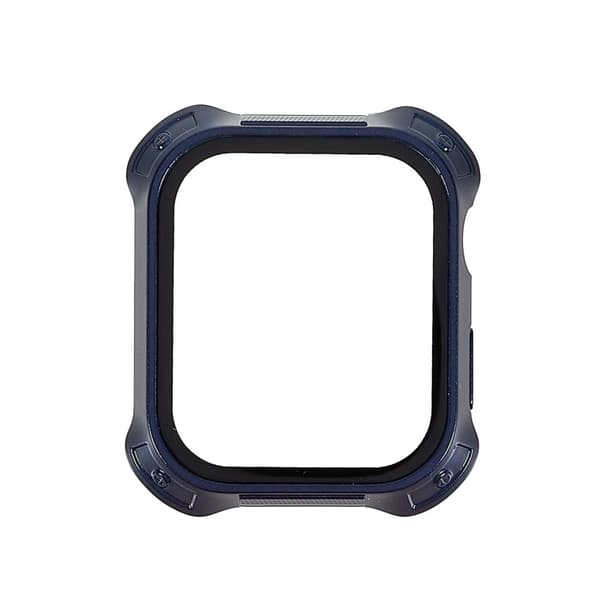 RURIHAI Apple Watch (41mm) electroplating cover with tempered glass - Blue Blå